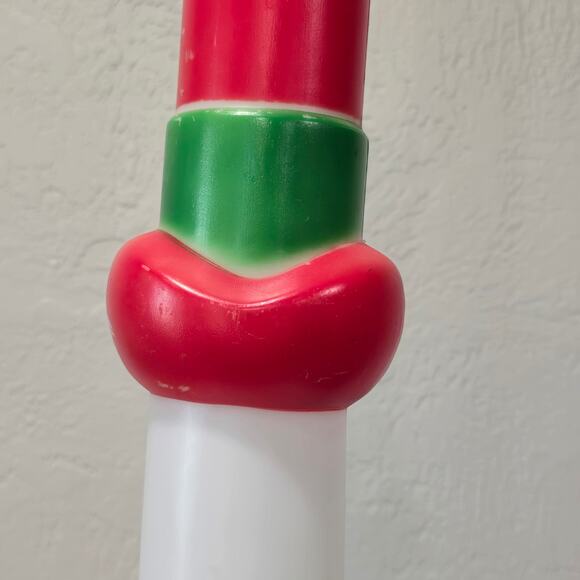 Empire Snowman Candle Stick Pencil Lighted Blow Mold USA Made Christmas Holiday - Picture 11 of 15